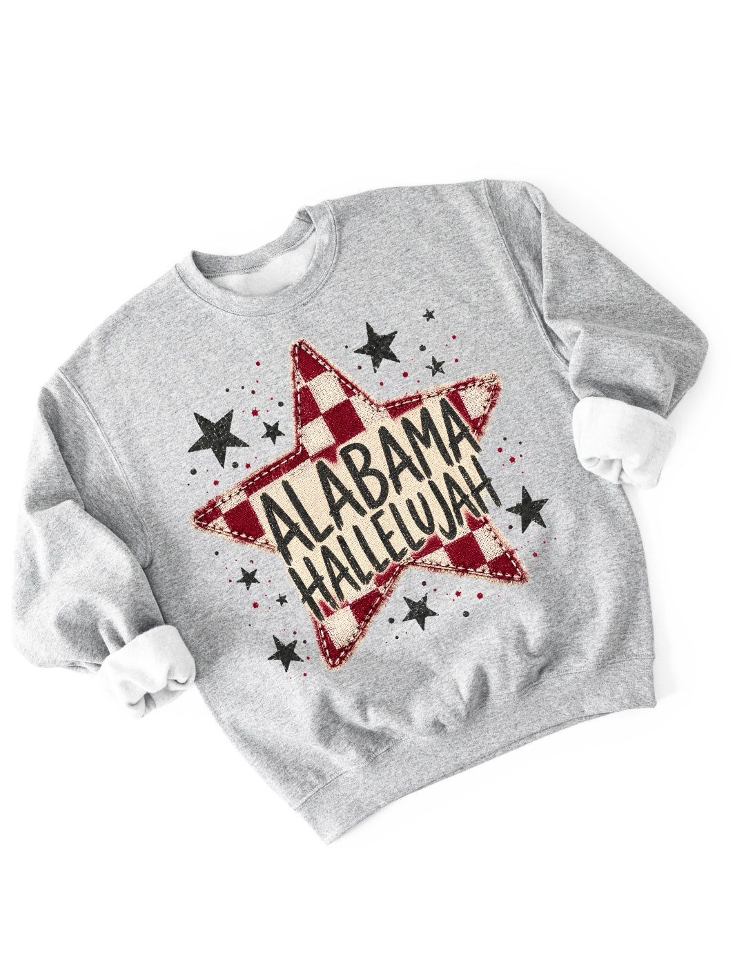 Retro Alabama Hallelujah Game Day Graphic Crewneck Sweatshirt