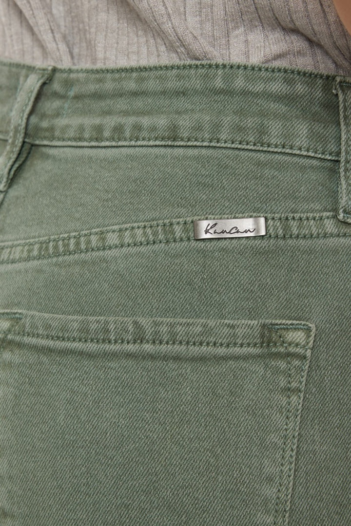 Kancan Olive Ultra High Rise Straight Jeans