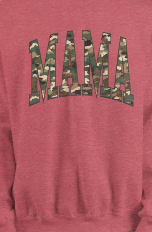 Mama In Camo Sweatshirt