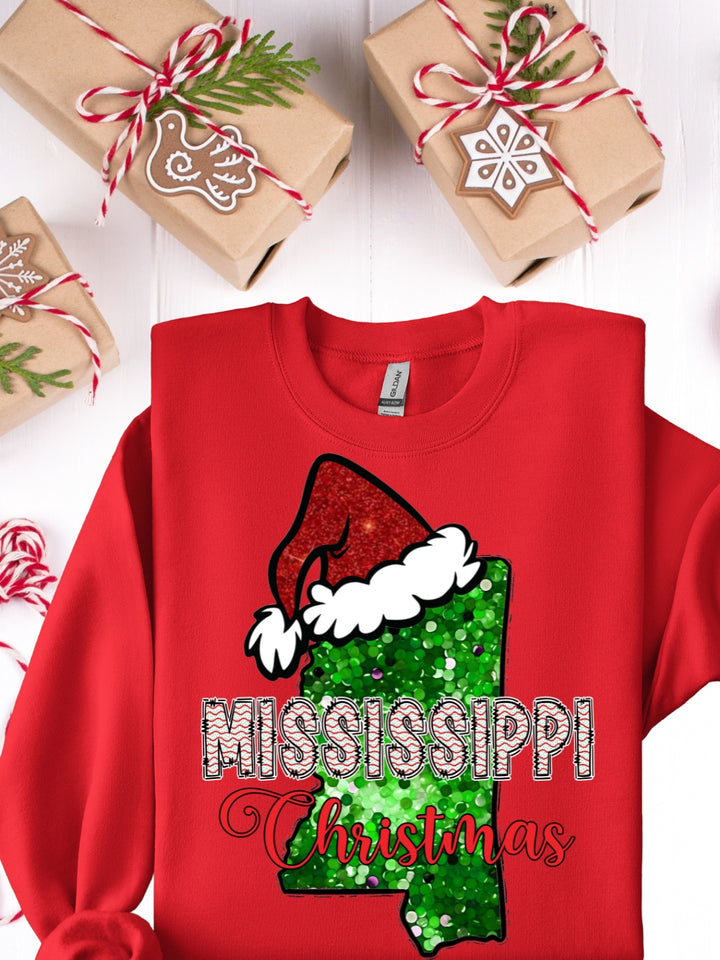 MS Green Christmas Sweatshirt