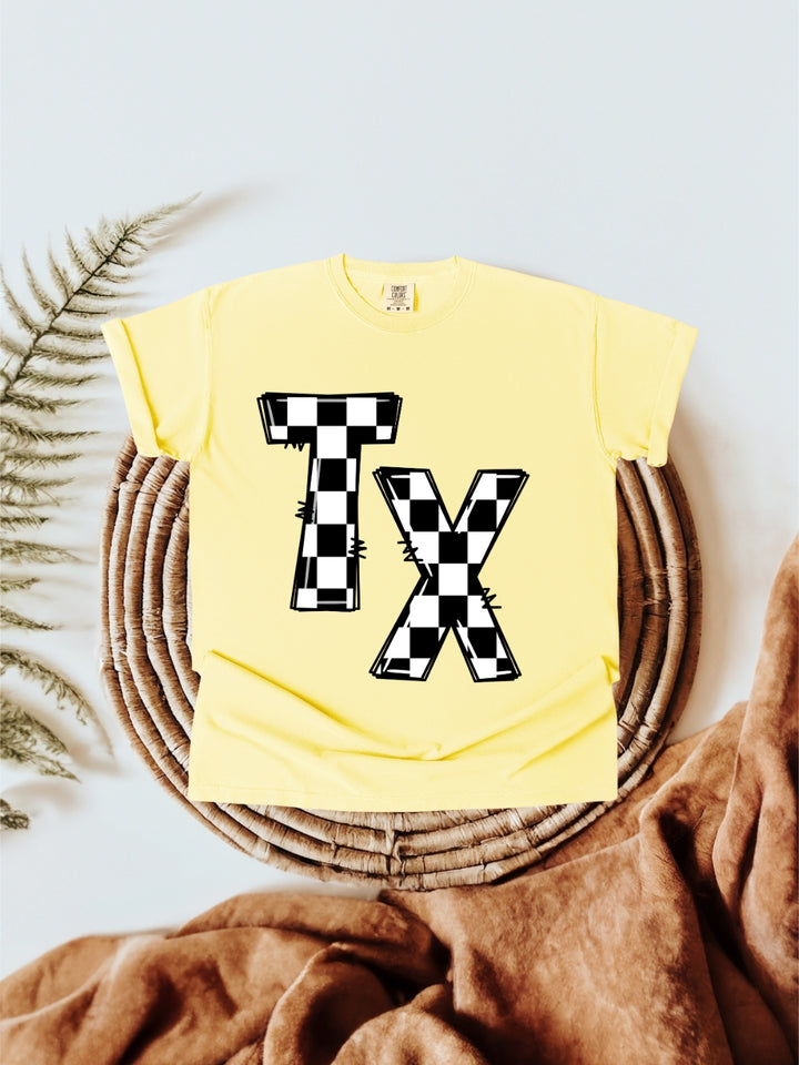 Comfort Colors Texas Checkered T-Shirt