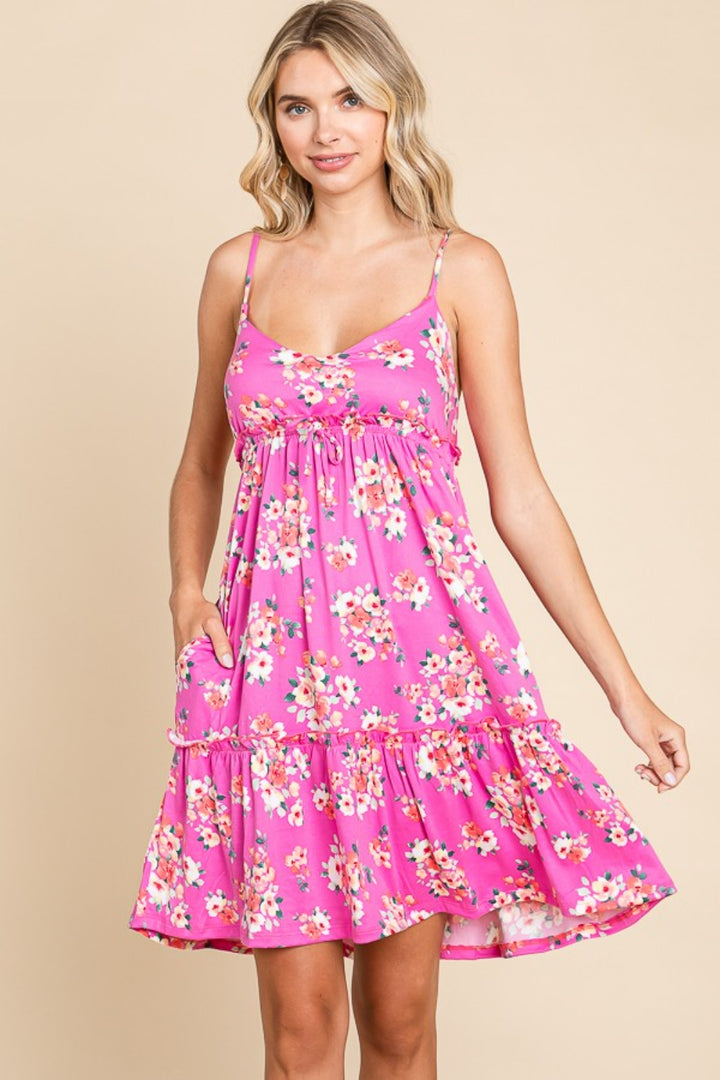 Wild Flowers Floral Cami Dress In Pink