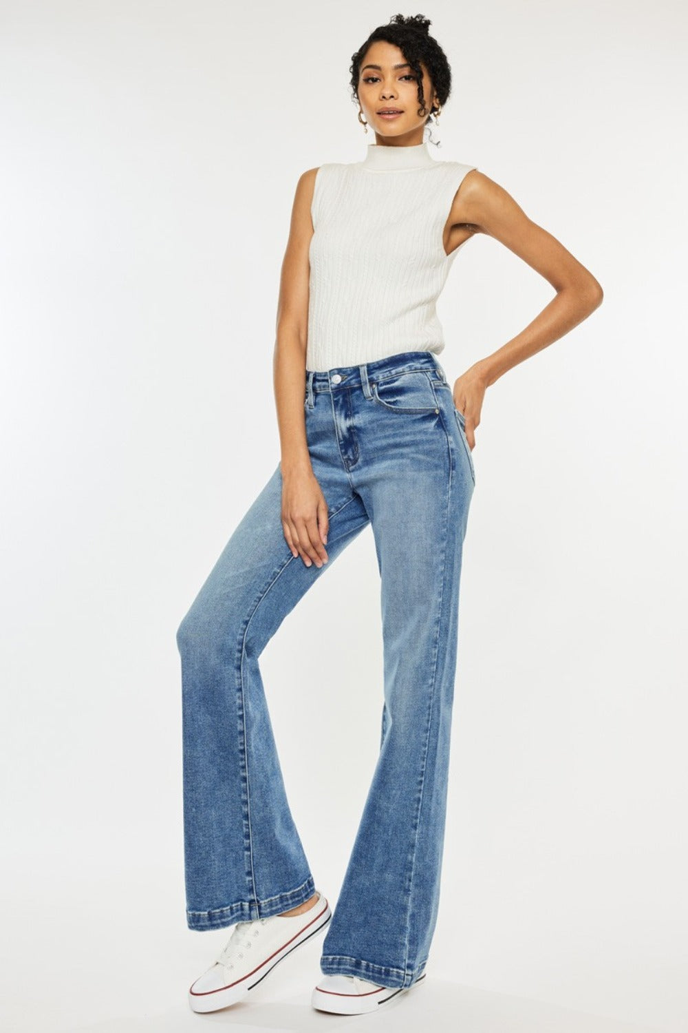 Kancan Zora High Rise Wide Leg Jeans