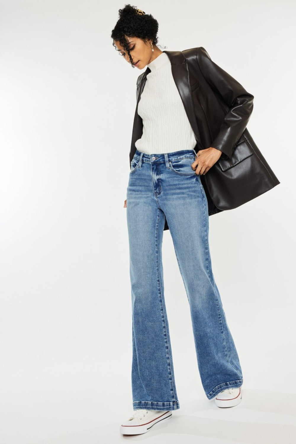 Kancan Zora High Rise Wide Leg Jeans