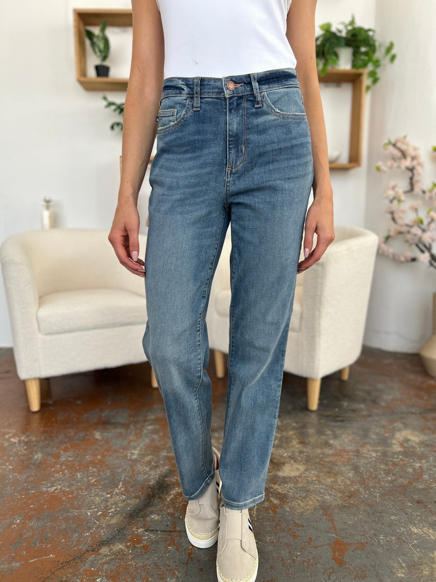 Judy Blue Babs High Waist Straight Jeans