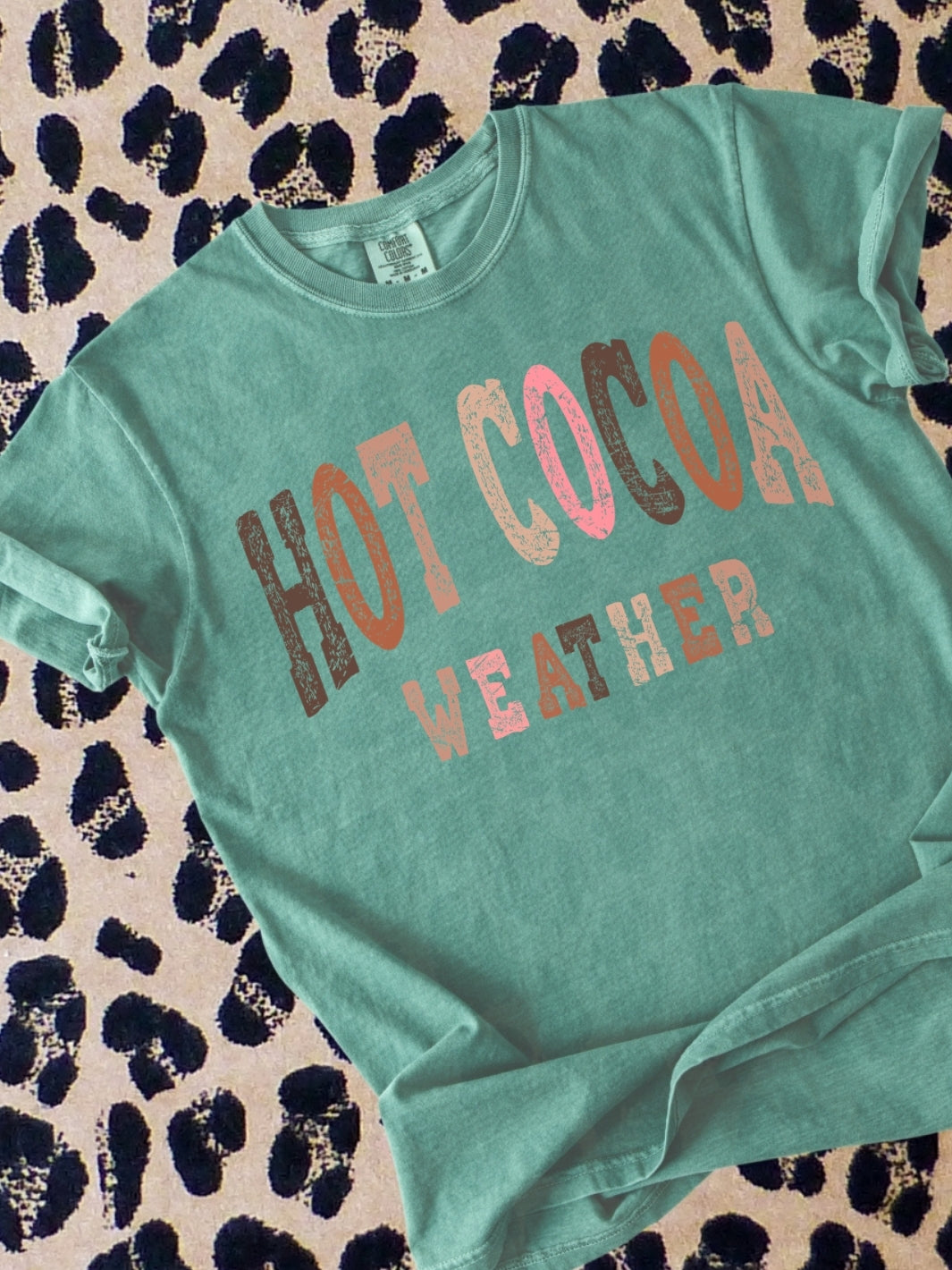 Retro Hot Cocoa Weather Comfort Colors Graphic Tee