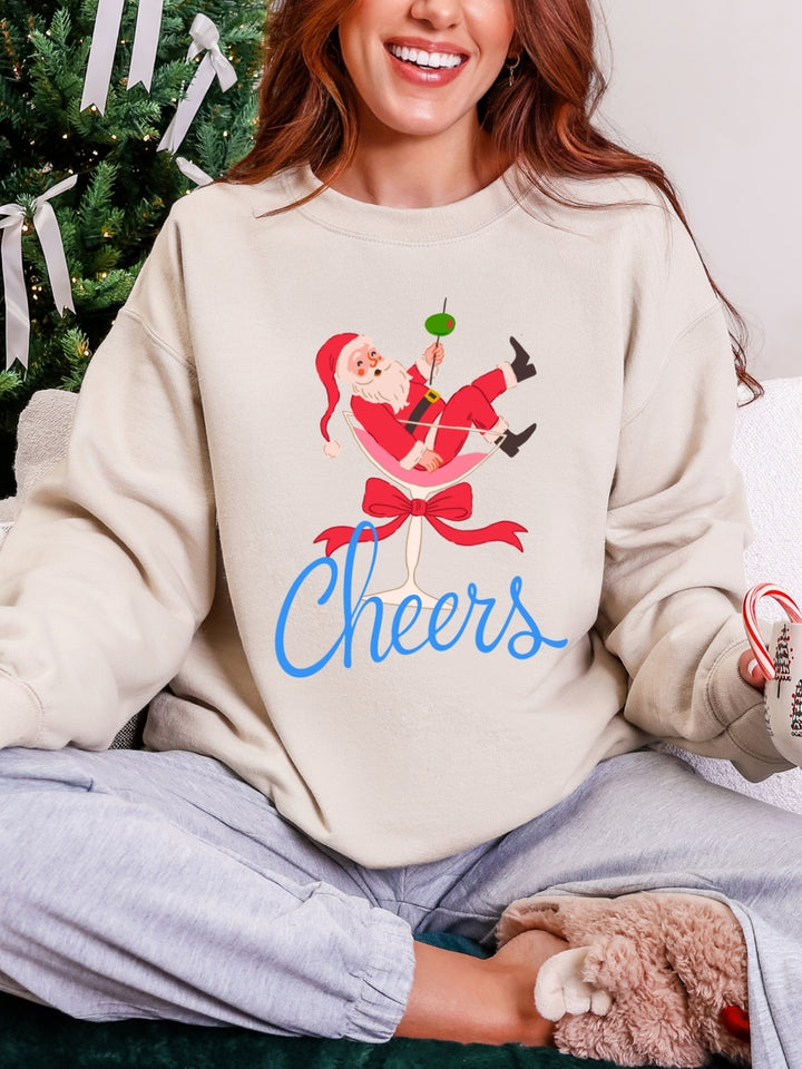 Gildan Christmas Santa Cheers Sweatshirt