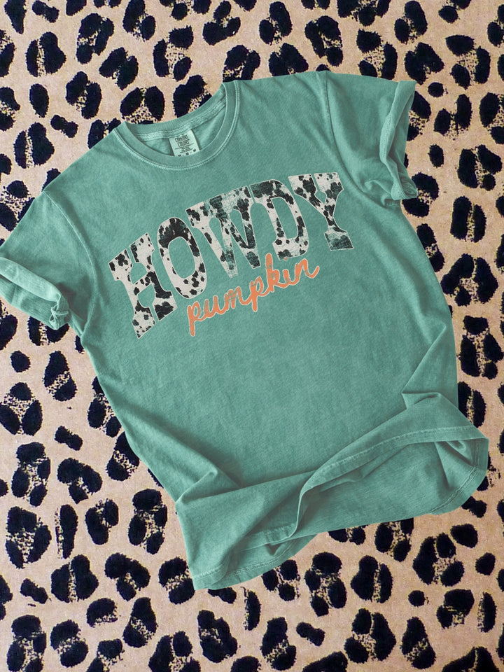 Retro Western Howdy Fall Comfort Colors Graphic Tee
