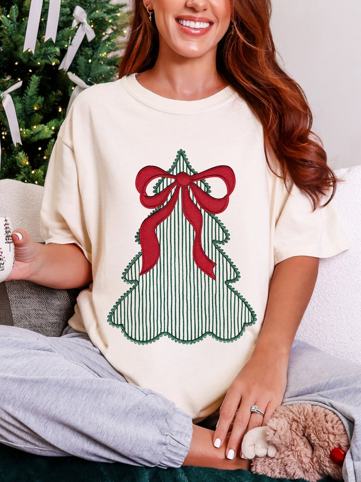 Comfort Colors Preppy Christmas Tree T-Shirt