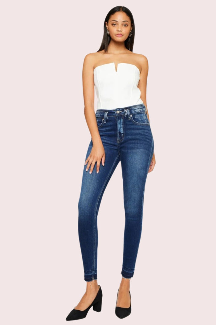 Kancan Claire High Rise Ankle Skinny Jeans