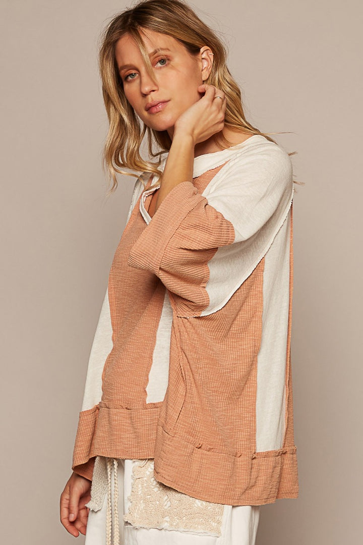 The Wild Notched Frayed Edge Top