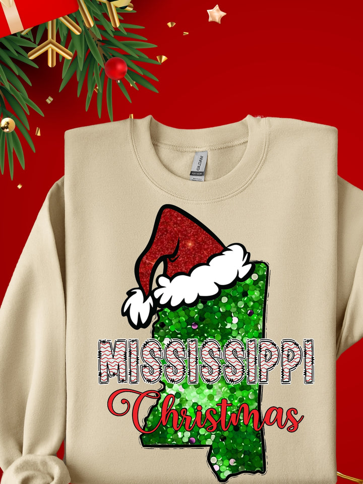 MS Green Christmas Sweatshirt