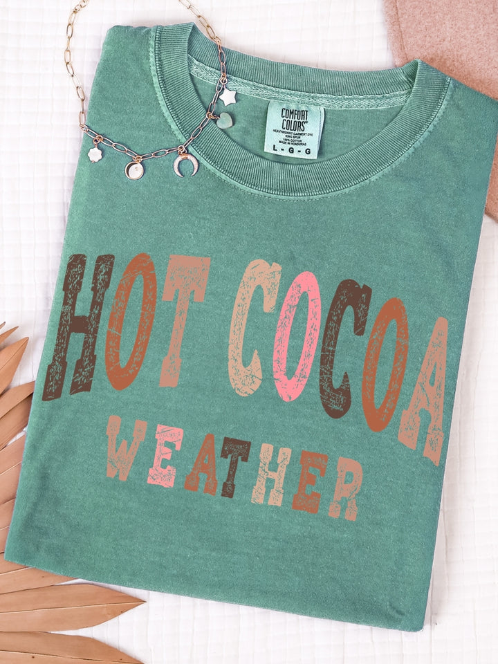 Retro Hot Cocoa Weather Comfort Colors Graphic Tee