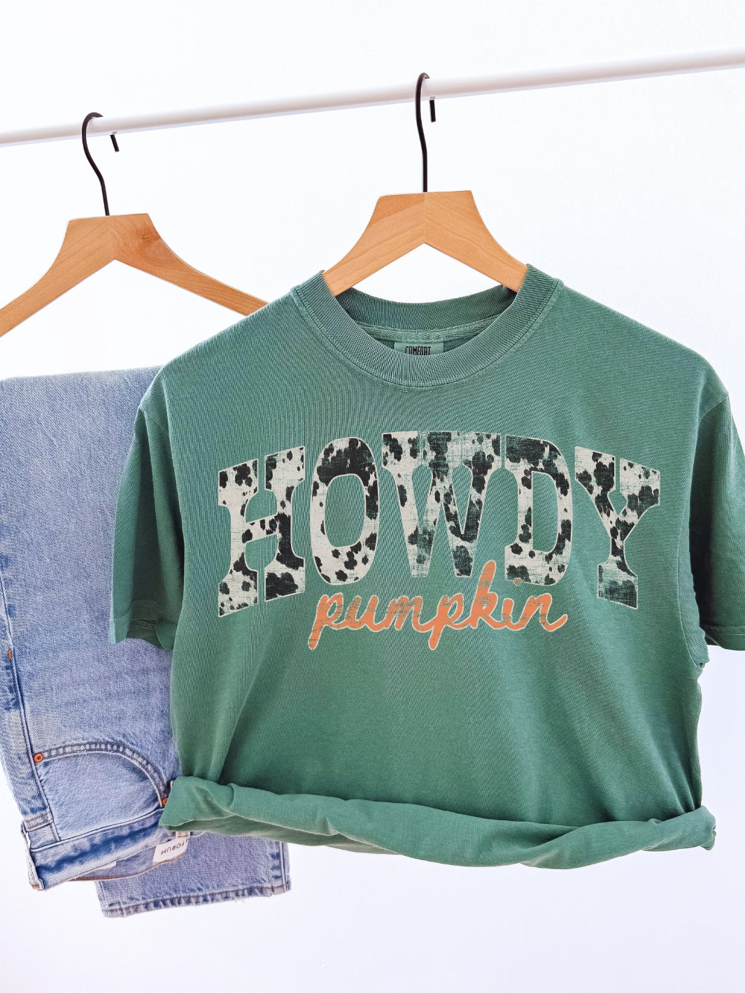 Retro Western Howdy Fall Comfort Colors Graphic Tee