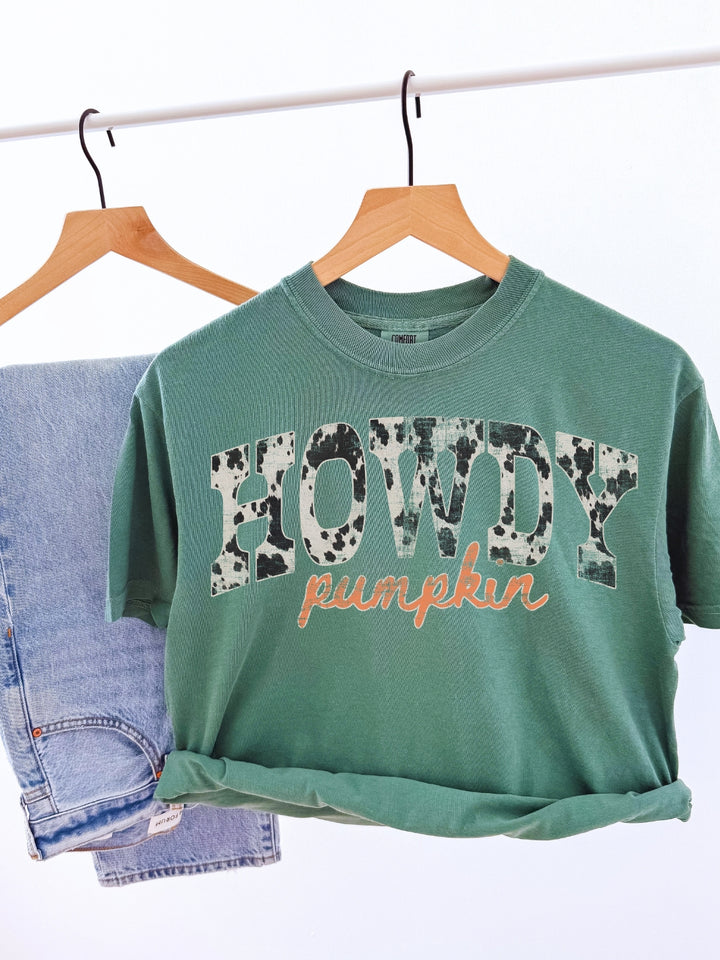 Retro Western Howdy Fall Comfort Colors Graphic Tee