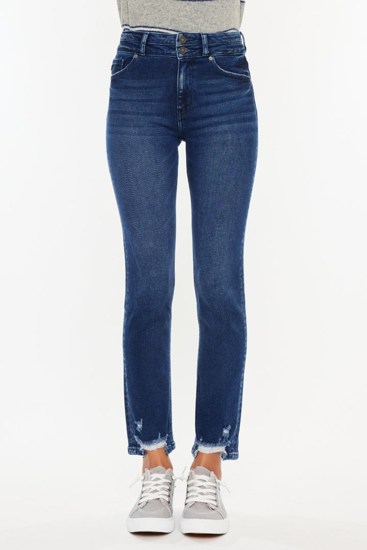 Kancan Sophia High Rise Slim Straight Jeans