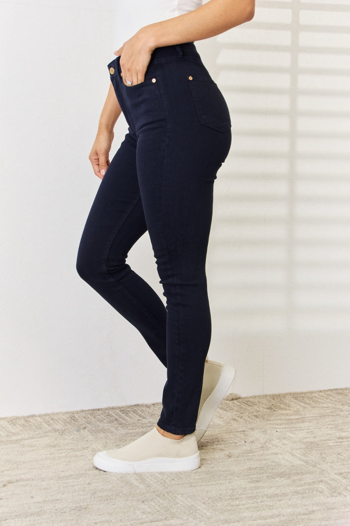 Judy Blue Tara Garment Dyed Tummy Control Skinny Jeans