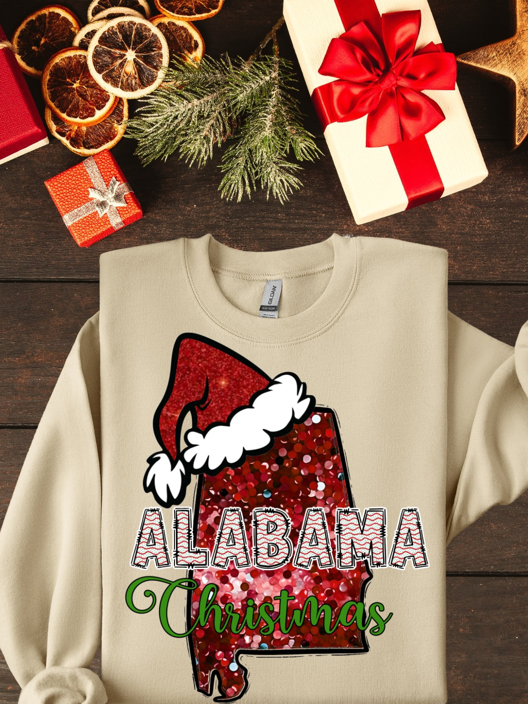 AL Red Christmas Sweatshirt