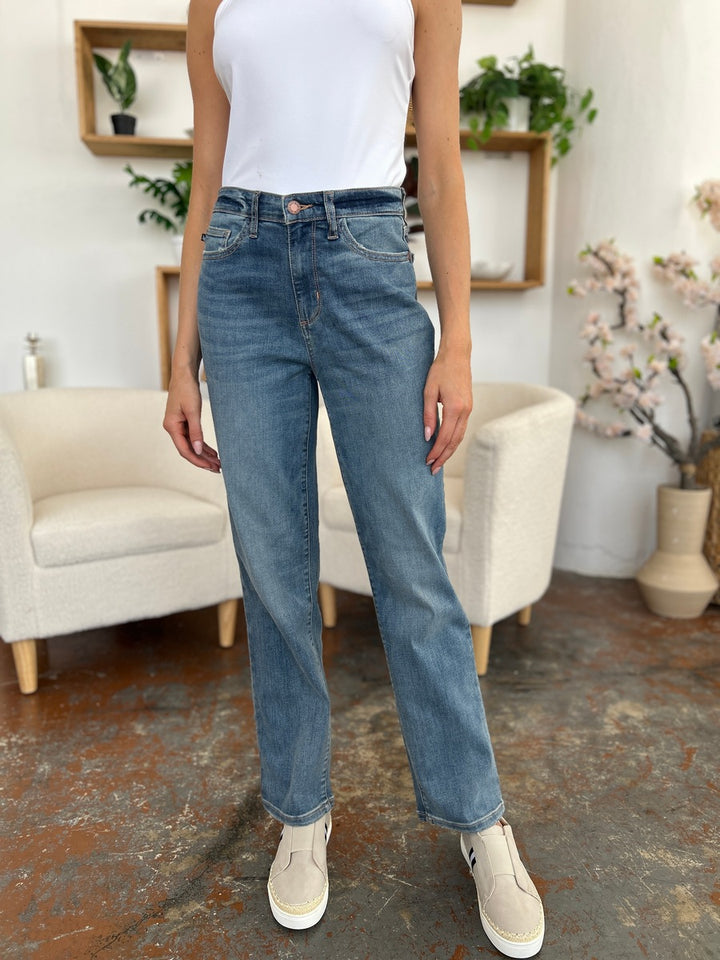 Judy Blue Babs High Waist Straight Jeans