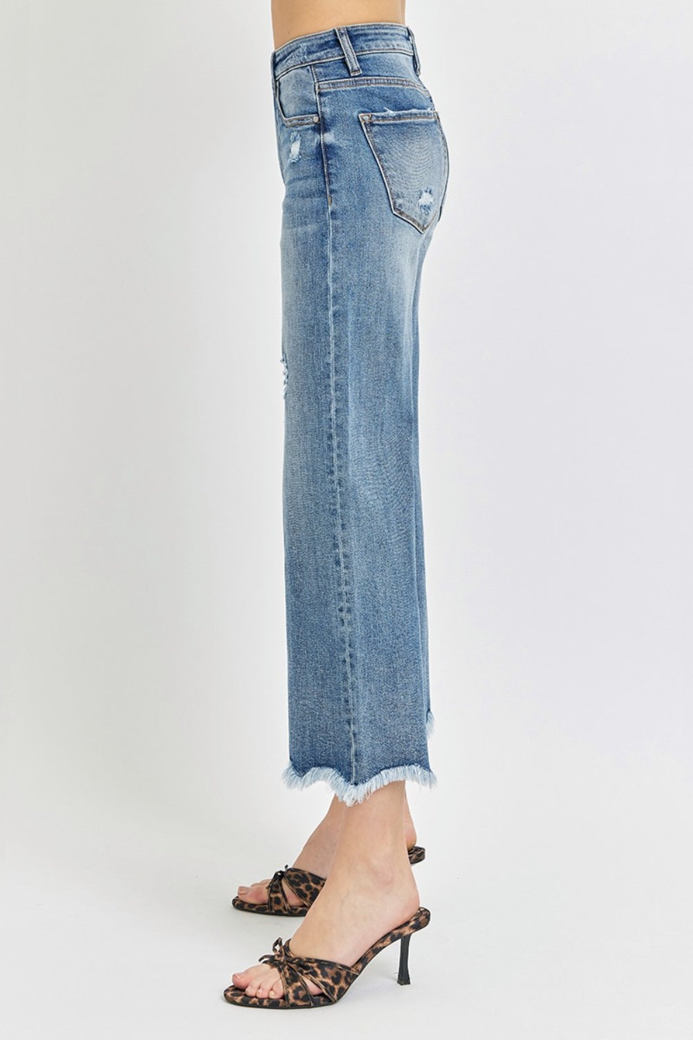 Risen Prime High Rise Cropped Flare Jeans