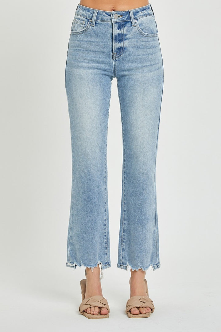 RISEN Megan High Rise Straight Jeans