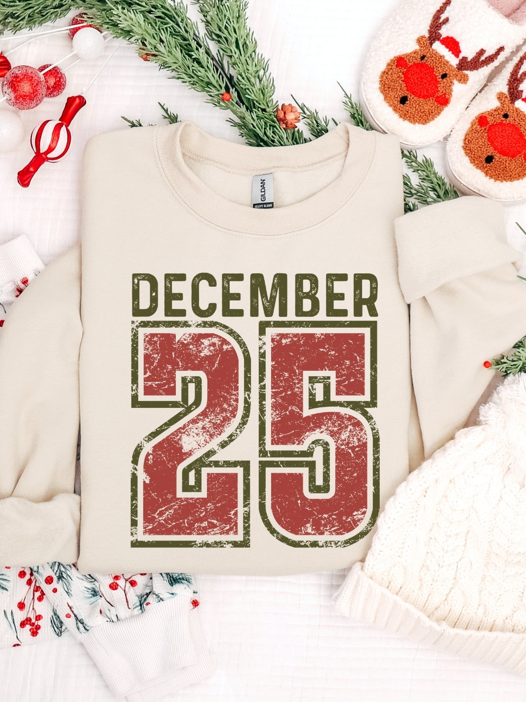 Gildan Retro Christmas Day Sweatshirt