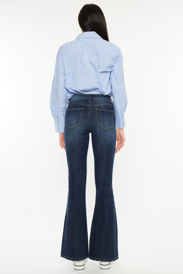 Kancan Hailey Mid Rise Flare Jeans