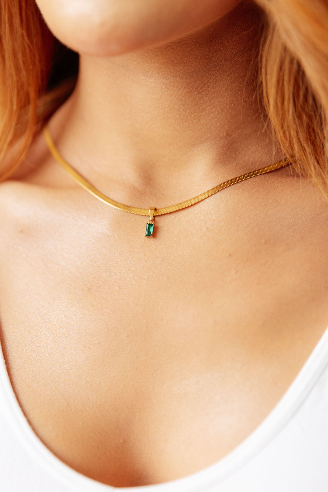 A Moment Like This Pendant Necklace in Green