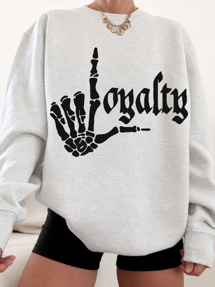 Retro Loyalty Graphic Crewneck Sweatshirt
