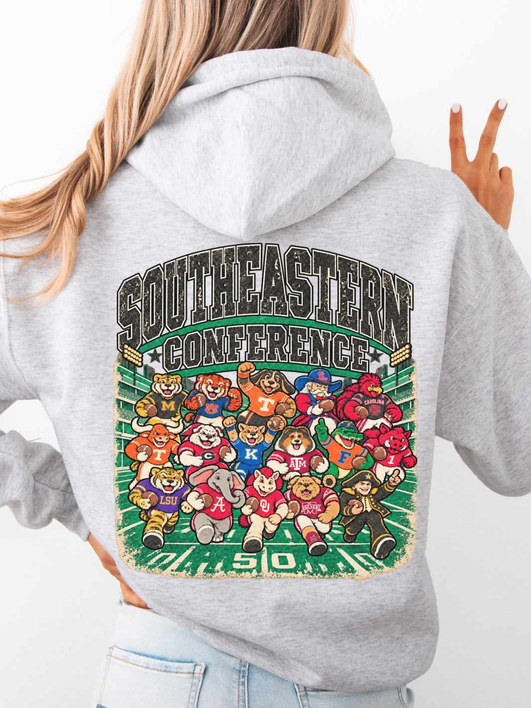 Retro Southeastern Conference Game Day Graphic Hoodie