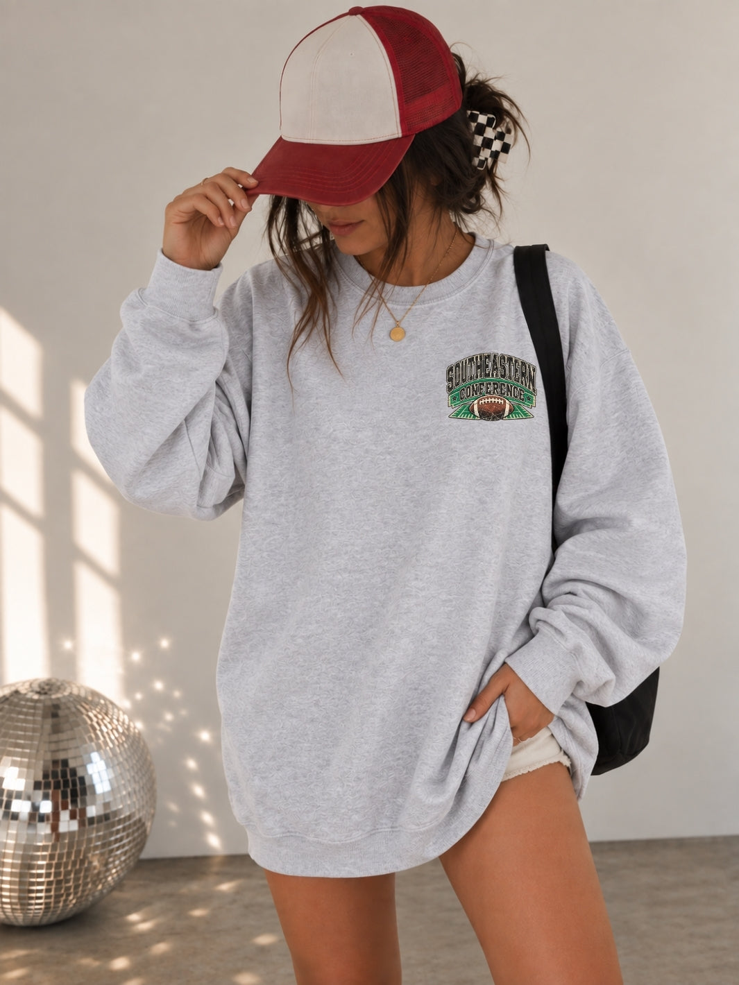Retro Southeastern Conference Game Day Graphic Crewneck Sweatshirt