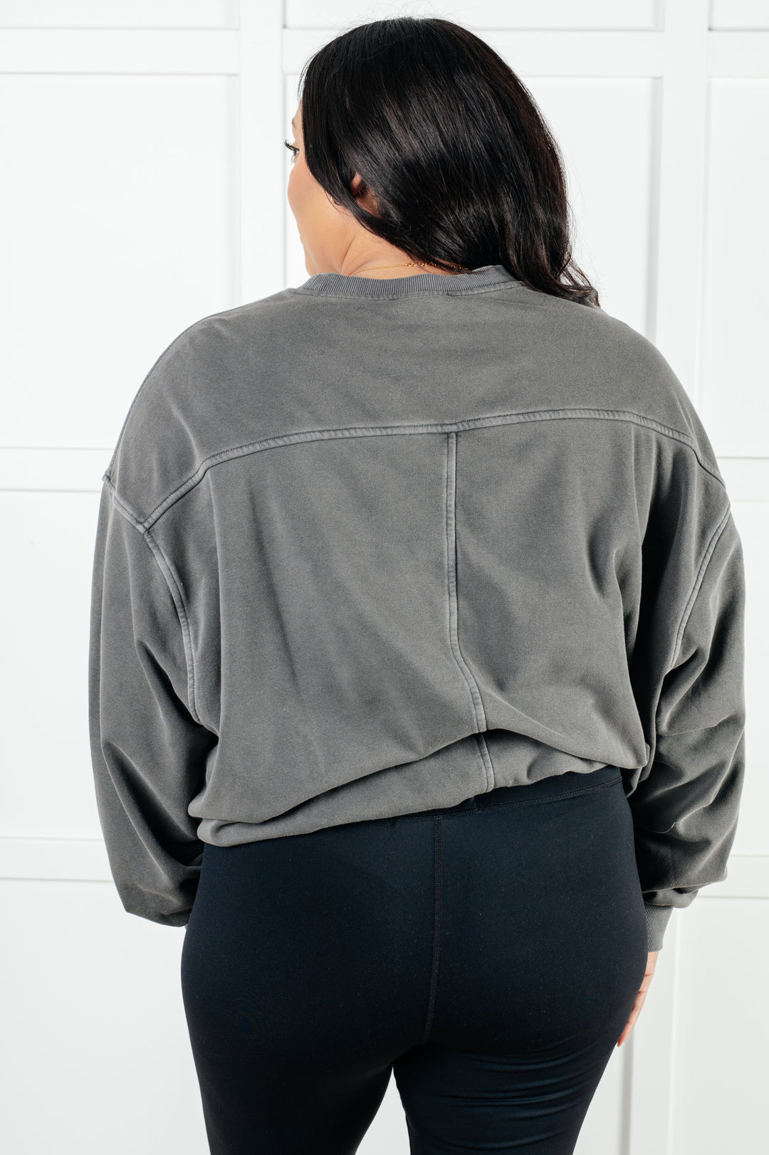 Zenana Beyond the Basics Pullover in Ash Black