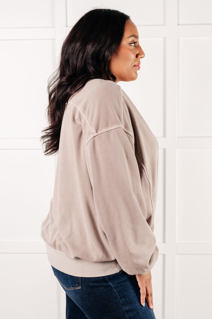 Zenana Beyond the Basics Pullover in Ash Mocha