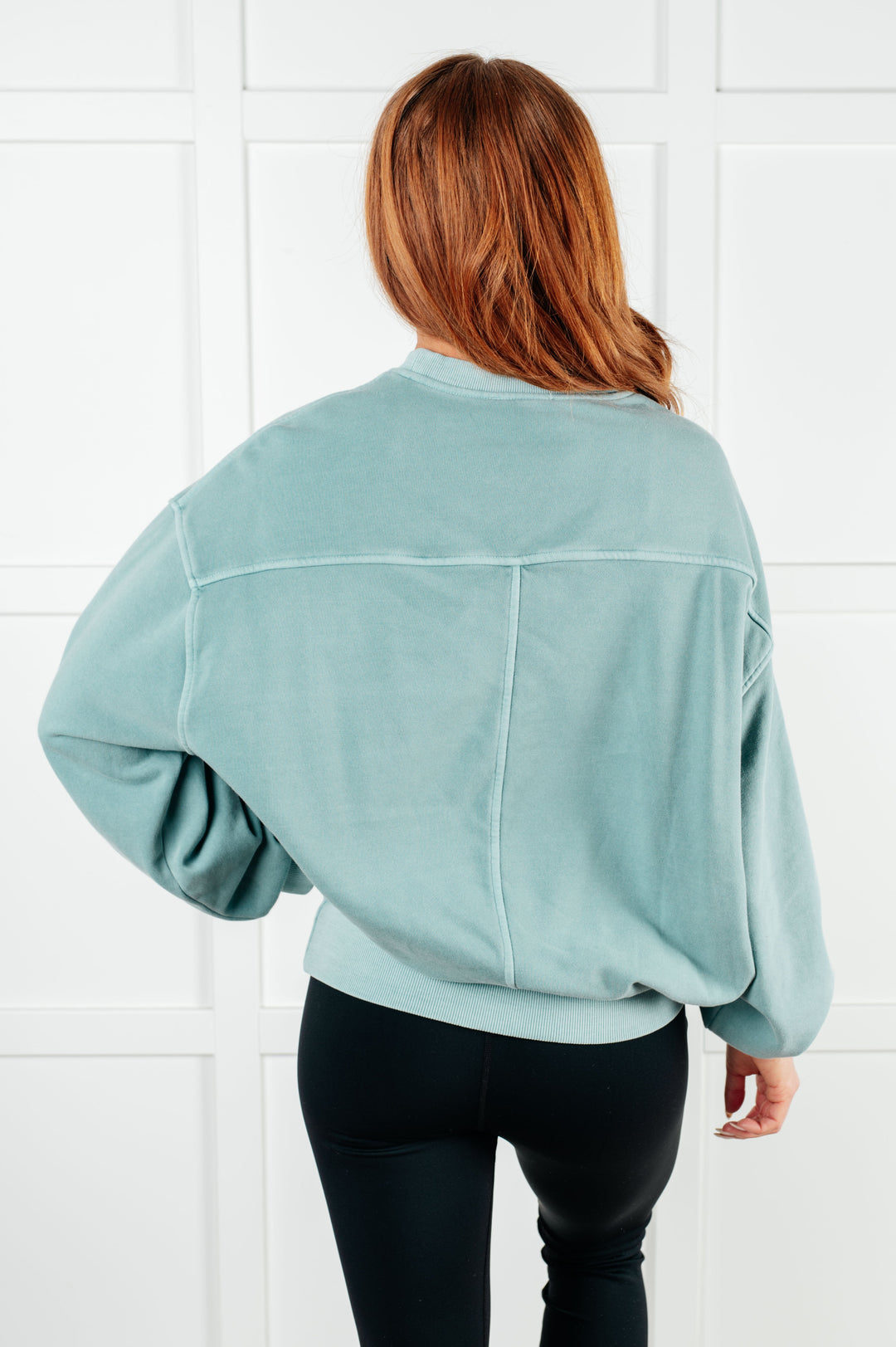 Zenana Beyond the Basics Pullover in Blue Grey