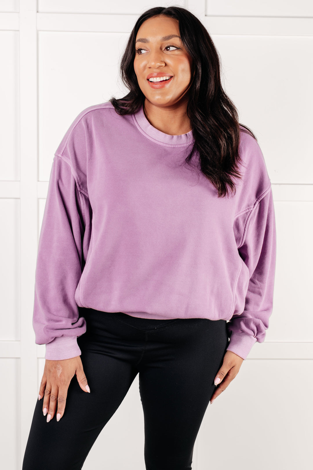 Zenana Beyond the Basics Pullover in Violet