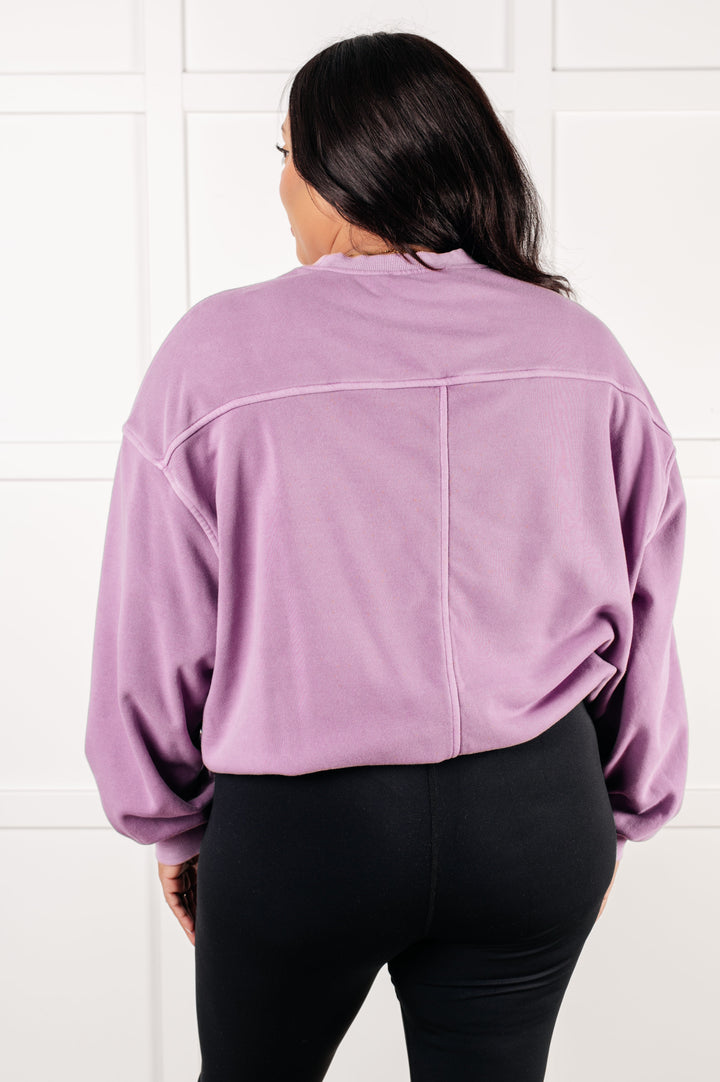 Zenana Beyond the Basics Pullover in Violet