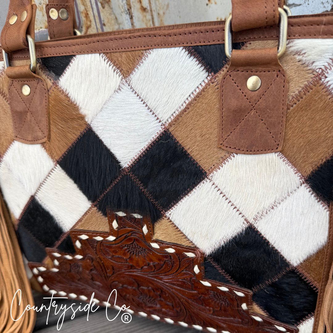 Conway Cowhide Concealed Carry Purse