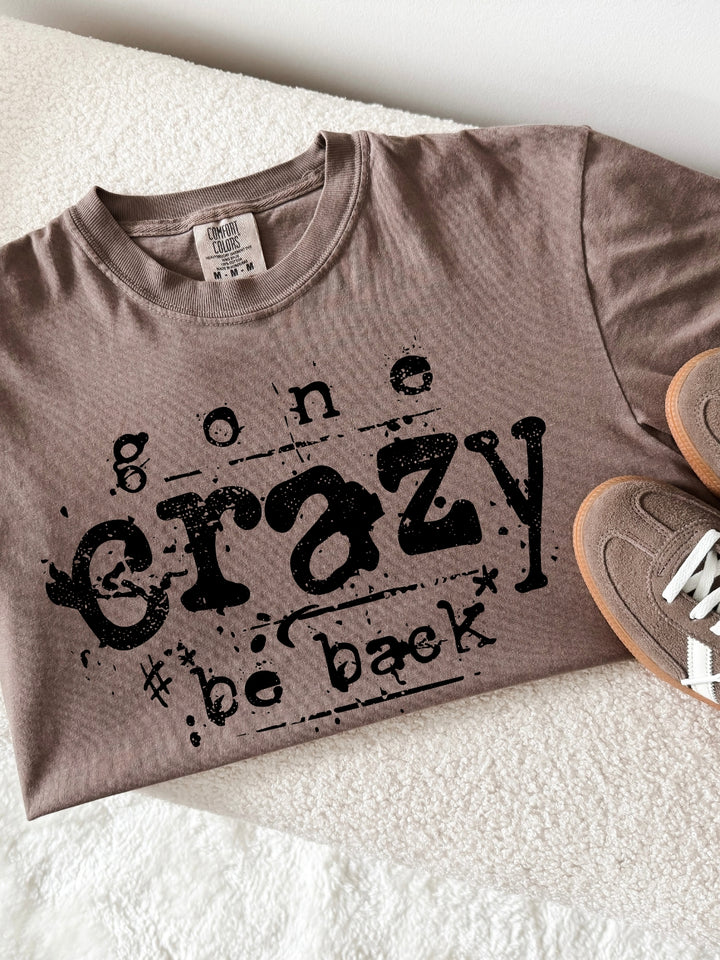 Retro Gone Crazy Be Back Comfort Colors Graphic Tee