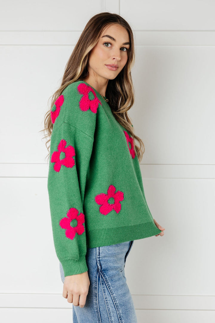 BiBi Follow Your Heart Drop Shoulder Sweater