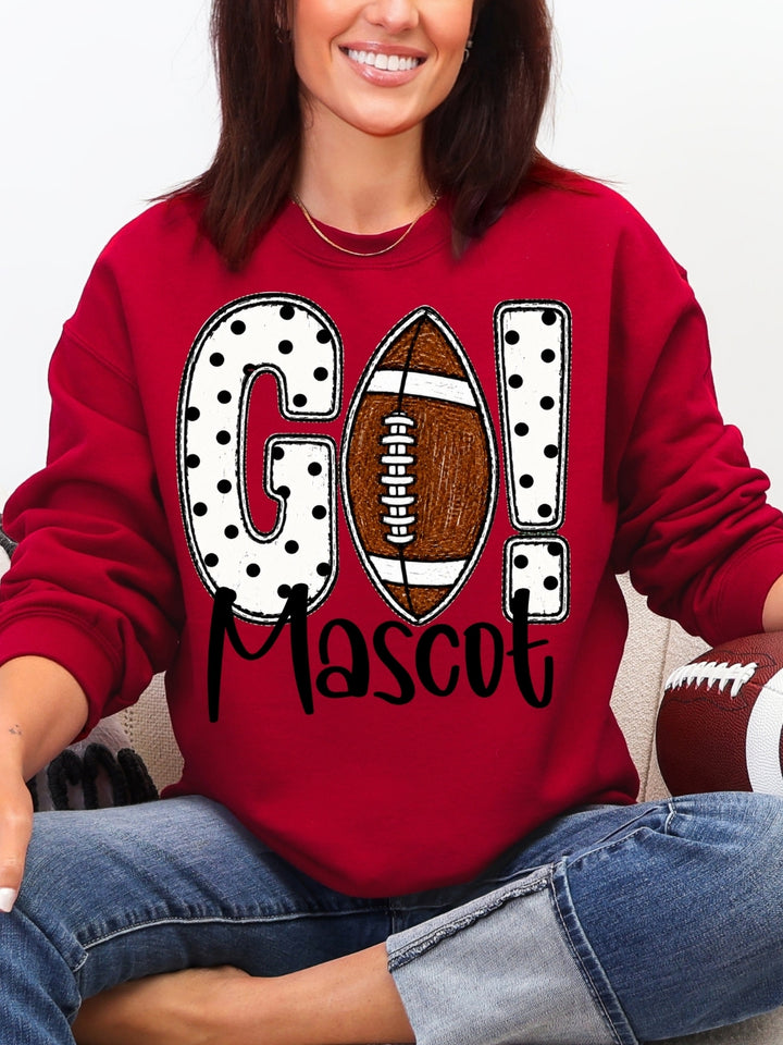 Custom Mascot Game Day Graphic Crewneck Sweatshirt