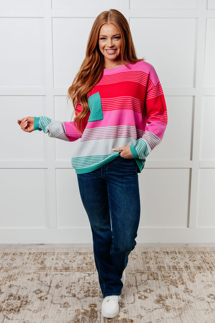 One Eleven North Gradual Feelings Striped Sweater