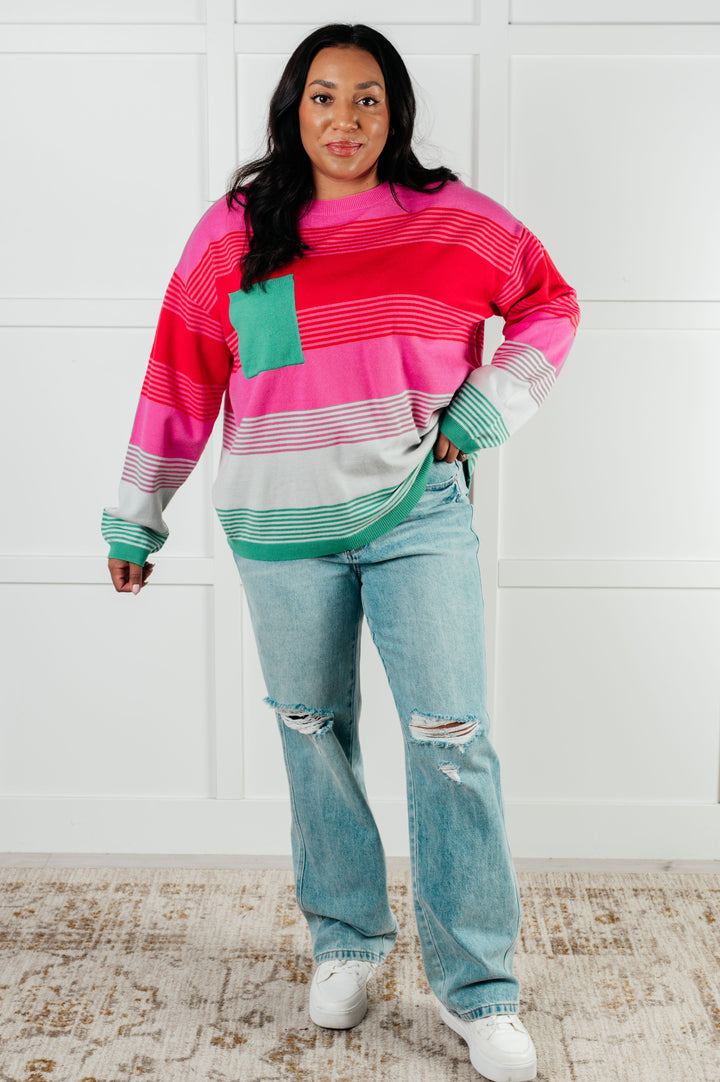 One Eleven North Gradual Feelings Striped Sweater