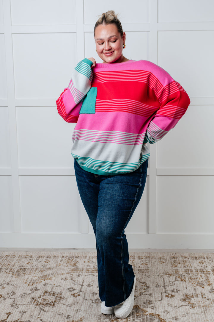 One Eleven North Gradual Feelings Striped Sweater