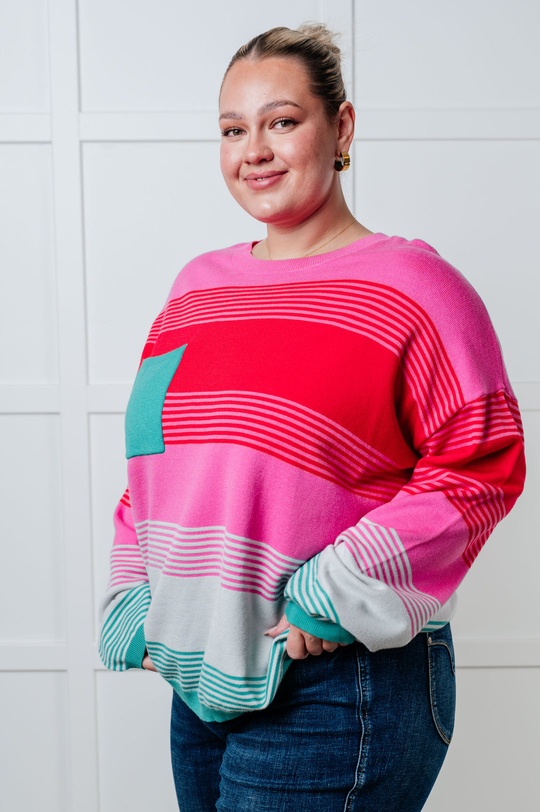 One Eleven North Gradual Feelings Striped Sweater