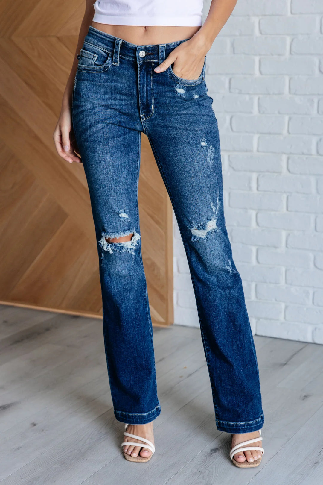 Judy Blue Mila Mid Rise Bootcut Jeans