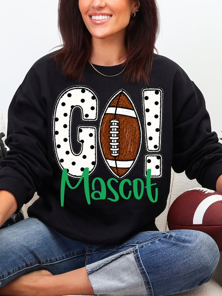 Custom Mascot Game Day Graphic Crewneck Sweatshirt