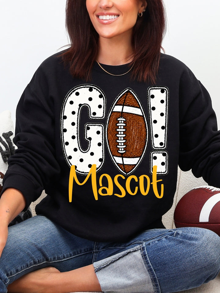 Custom Mascot Game Day Graphic Crewneck Sweatshirt