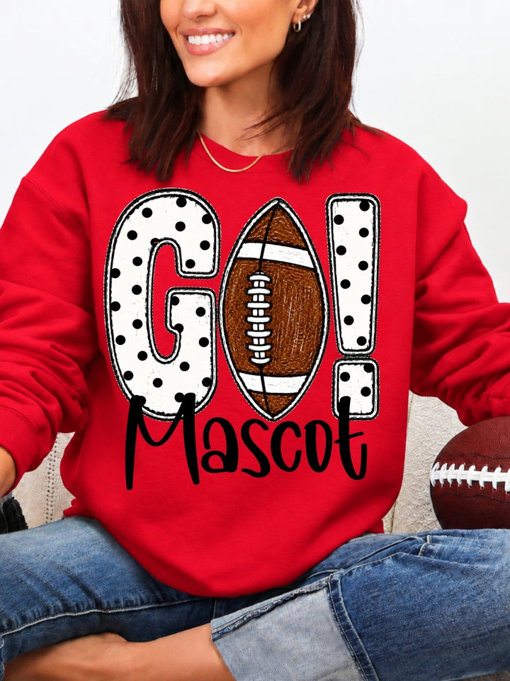 Custom Mascot Game Day Graphic Crewneck Sweatshirt