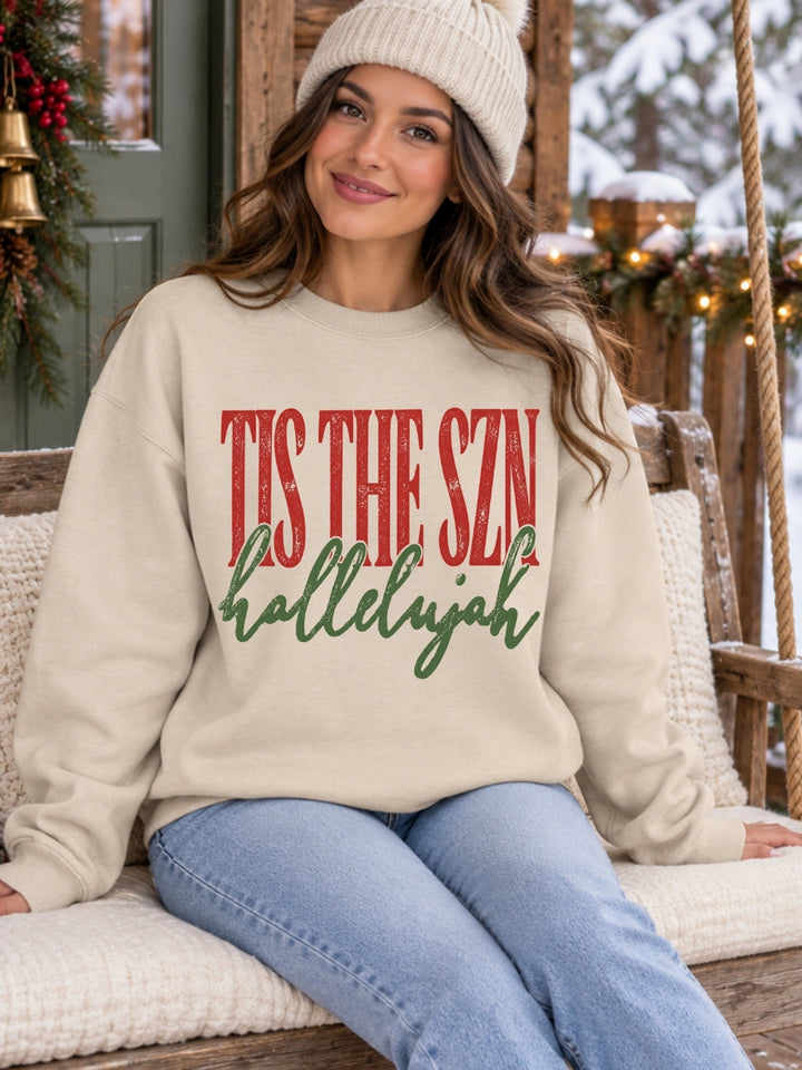Tis The Season Christmas Graphic Crewneck Sweatshirt