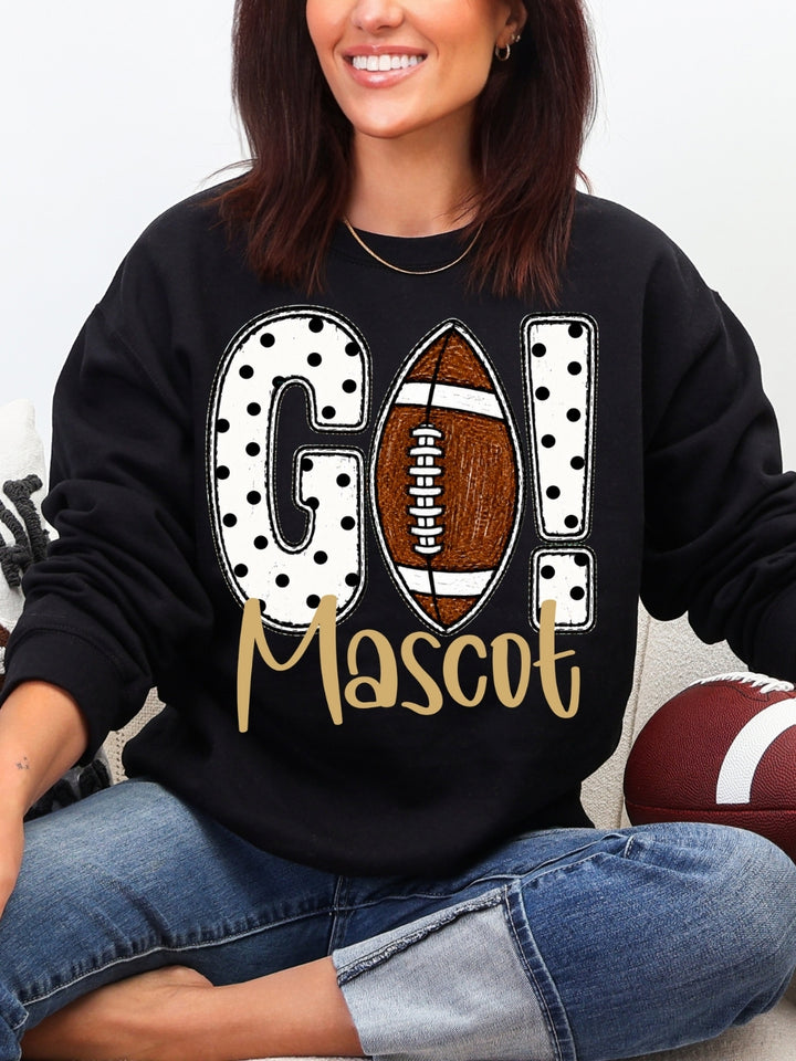 Custom Mascot Game Day Graphic Crewneck Sweatshirt